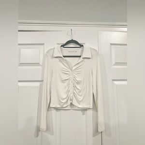 Abercrombie & Fitch Polo Top Women’s Medium White